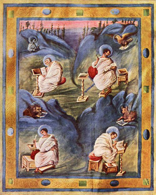 Karolingischer Buchmaler um 820: Die vier Evangelisten