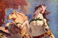 Tiepolo, Giovanni Battista: Wrzburg, Residenzschloss: Fresken im Kaisersaal, Deckenfresko, Szene: Die Sonnenpferde Apollos