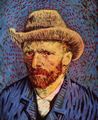 Gogh, Vincent Willem van: Selbstbildnis mit grauem Filzhut