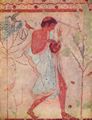 Etruskischer Meister: Tänzer des Festmahles, Detail