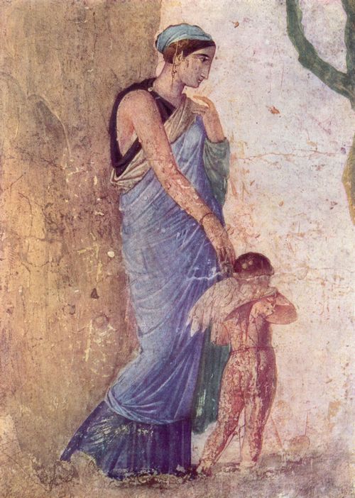 Pompejanischer Maler um 30: Venus und der bestrafte Amor, Detail