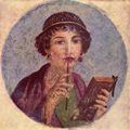 Herkulaneischer Meister: Porträt eines Mädchens, Tondo