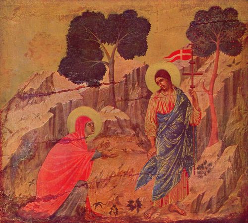 Duccio di Buoninsegna: Christus erscheint Magdalena