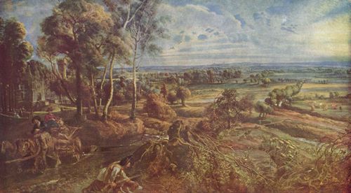 Rubens, Peter Paul: Herbstlandschaft und die Ansicht des Schlosses von Steen