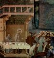 Meister des Kruzifixes von Montefalco: Freskenzyklus zum Leben des Hl. Franziskus von Assisi, Szene: Der Tod des Ritters von Celano