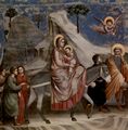 Giotto di Bondone: Fresken in der Arenakapelle in Padua, Szene: Flucht nach gypten
