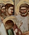 Giotto di Bondone: Fresken in der Arenakapelle in Padua, Szene: Die Vertreibung der Händler aus dem Tempel, Detail: Diskussion der Jünger