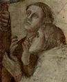 Giotto di Bondone: Fresken in der Peruzzi-Kapelle, Kirche Santa Croce in Florenz, Szene: Die Erweckung der Drusiana durch den Evangelisten Johannes, Detail