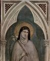 Giotto di Bondone: Fresken in der Bardi-Kapelle, Kirche Santa Croce in Florenz, Szene: Die Hl. Klara von Assisi, Detail