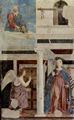 Piero della Francesca: Freskenzyklus der »Legende vom Heiligen Kreuz« im Chor von San Francesco in Arezzo, Detail: Verkndigung