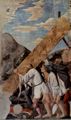 Piero della Francesca: Freskenzyklus der »Legende vom Heiligen Kreuz« im Chor von San Francesco in Arezzo, Szene: Der Transport der Brücke