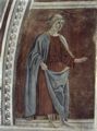 Piero della Francesca: Freskenzyklus der »Legende vom Heiligen Kreuz« im Chor von San Francesco in Arezzo, Szene: Prophet