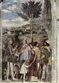 Mantegna, Andrea: Freskenzyklus in der Camera degli Sposi im Palazzo Duccale in Mantua, Szene: Zusammentreffen von Herzog Ludovicio Gonzaga mit Kardinal Francesco Gonzaga und dessen Shnen
