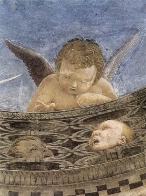 Mantegna, Andrea: Freskenzyklus in der Camera degli Sposi im Palazzo Duccale in Mantua, Szene: Gewlbefresko, Detail: Putti