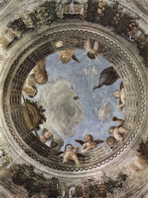 Mantegna, Andrea: Freskenzyklus in der Camera degli Sposi im Palazzo Duccale in Mantua, Szene: Gewlbefresko
