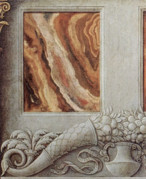 Mantegna, Andrea: Altarretabel der Palastkapelle des Herzogs von Mantua, Szene: Beschneidung Christi, Detail