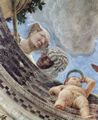 Mantegna, Andrea: Freskenzyklus in der Camera degli Sposi im Palazzo Duccale in Mantua, Gewölbefresko, Detail: Die Herzogin und ein afrikanischer Sklave