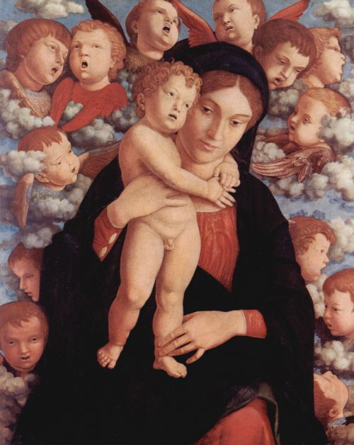 Mantegna, Andrea: Maria mit Kind und Engeln, Fragment