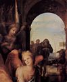 Beccafumi, Domenico: Geburt Christi, Detail: Engel und Hirten