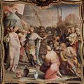 Beccafumi, Domenico: Freskenzyklus im ehemaligen Palazzo Bindi Segardi, Szene: Die Enthaltsamkeit des Scipio
