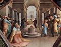 Beccafumi, Domenico: Freskenzyklus im ehemaligen Palazzo Bindi Segardi, Szene: Der mutige mazedonische Knabe, der dem Opfer des Alexanders beiwohnt