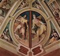 Beccafumi, Domenico: Allegorischer Freskenzyklus (Politische Tugenden) aus dem Plazzo Pubblico in Siena, Szene: Carundas von Tiro und Celius Praetor