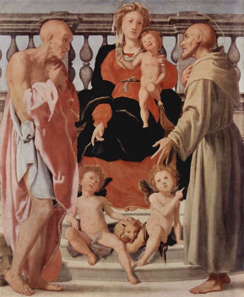 Pontormo, Jacopo: Madonna mit Hl. Franziskus und Hl. Hieronymus