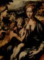 Parmigianino: Thronende Madonna, Hl. Zacharias, Hl. Johannes der Tufer und Hl. Maria Magdalena, Detail
