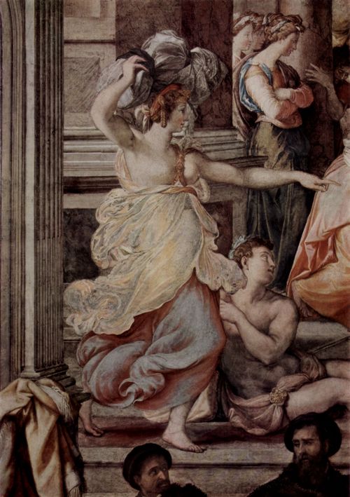 Salviati, Francesco: Heimsuchung, Detail