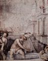 Salviati, Francesco: Bad der Bathseba, Detail