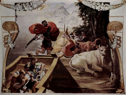 Tibaldi, Pellegrino: Die Gefhrten des Odysseus rauben die Rinder des Helios