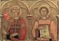 Martini, Simone: Altarretabel von Pisa, dritte Predellatafel von links: Hl. Ursula und Hl. Laurenzius