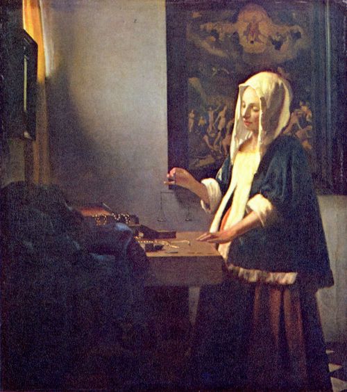 Vermeer van Delft, Jan: Die Perlenwgerin