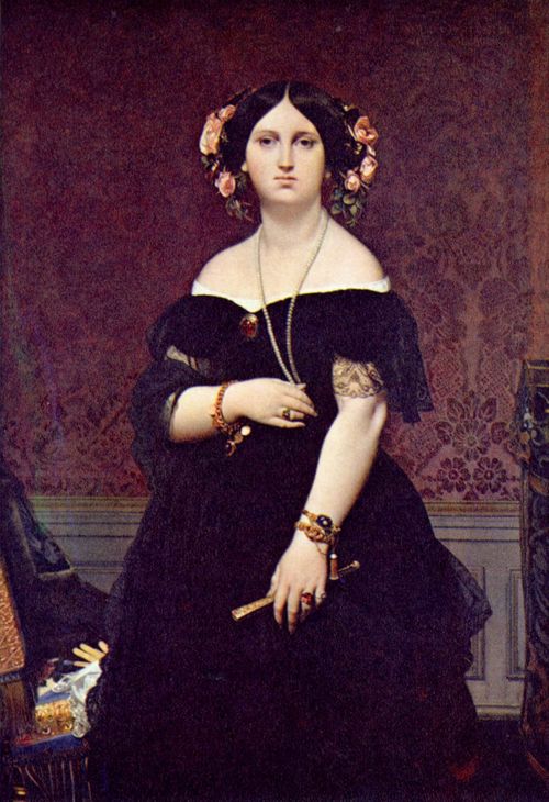 Ingres, Jean Auguste Dominique: Porträt der Madame Moitessier