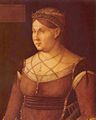 Bellini, Gentile: Porträt der Caterina Cornaro, Königin von Zypern