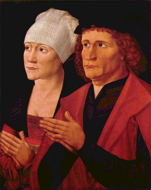 Meister des Halepagen-Altars: Doppelportrt eines betenden Ehepaares