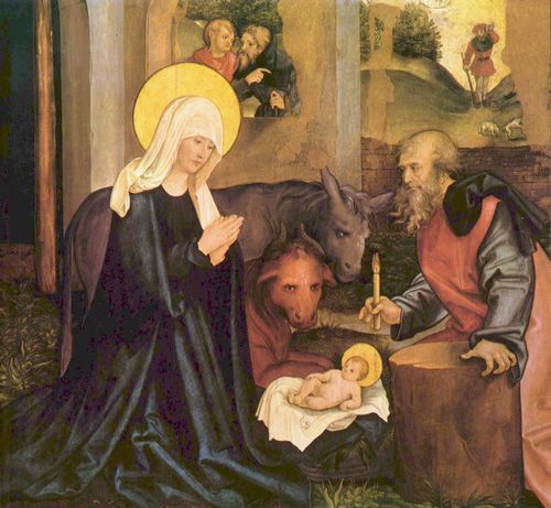 Schufelein, Hans Leonhard: Marien- und Passionsaltar, Flgel: Geburt Christi
