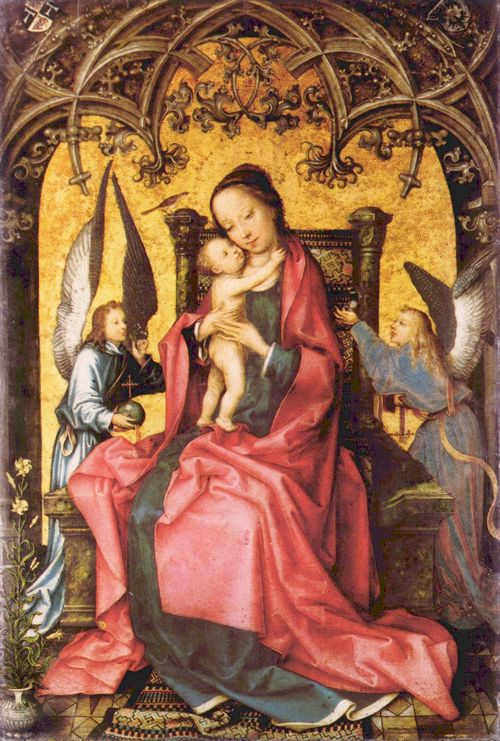 Holbein d. Ä., Hans: Maria wird von Engeln gekrönt