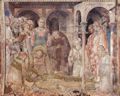 Martini, Simone: Freskenzyklus mit Szenen aus dem Leben des Hl. Martin von Tours, Kapelle in Unterkirche San Francesco in Assisi, Szene: Der Tod des Hl. Martin