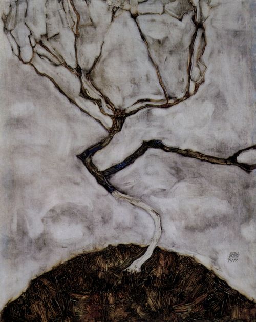 Schiele, Egon: Kleiner Baum im Sptherbst