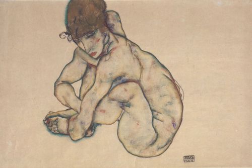 Schiele, Egon: Sitzender weiblicher Akt