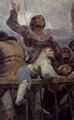 Goya y Lucientes, Francisco de: Kuppelfresko in San Antonio de la Florida, Madrid, Szene aus der Legende des Hl. Antonius von Padua: Der Heilige erweckt einen Toten in Lissabon, der die Unschuld seiner Eltern bezeugt, Detail: Zuschauer