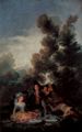 Goya y Lucientes, Francisco de: Entwürfe für die Wandteppiche zur Ausschmückung der Königl. Paläste El Pardo und El Escorial, Szene: Vesper im Freien