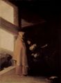 Goya y Lucientes, Francisco de: Bildzyklus »Desastres de la Guerra«, Szene: Besuch des Mönchs