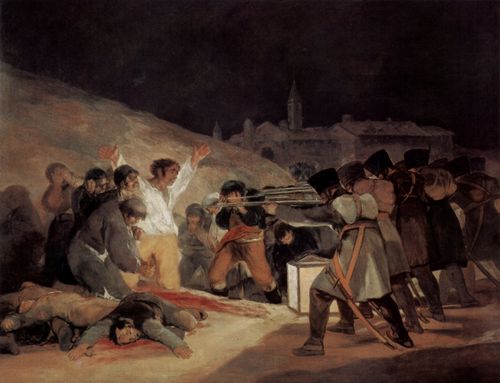 Goya y Lucientes, Francisco de: Erschieung der Aufstndischen am 3. Mai 1808 in Madrid