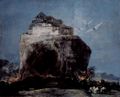 Goya y Lucientes, Francisco de: Angriff auf eine Burg auf einem Felsen