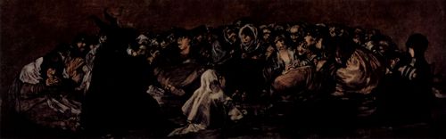 Goya y Lucientes, Francisco de: Serie der »Pinturas negras«, Szene: Hexensabbat
