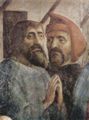 Masaccio: Szenen aus dem Leben Petri, Szene: Schattenheilung des Petrus, Detail