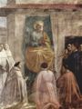 Masaccio: Szenen aus dem Leben Petri, Szene: Petrus in Kathedra