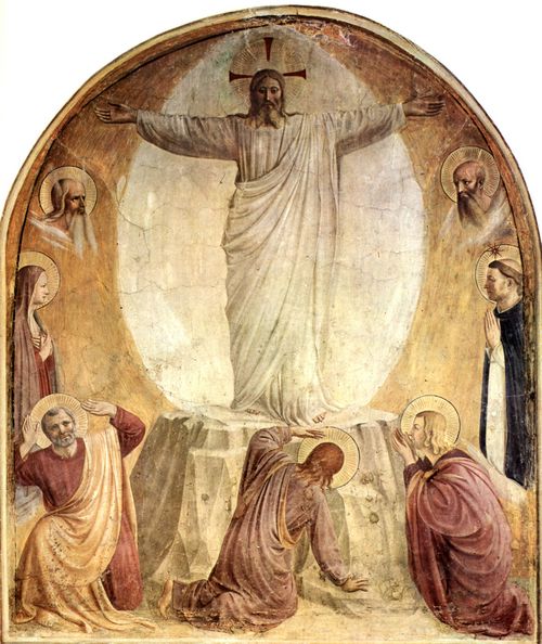 Angelico, Fra: Freskenzyklus im Dominikanerkloster San Marco in Florenz, Szene: Verklrung Christi (Transfiguratio Domini)